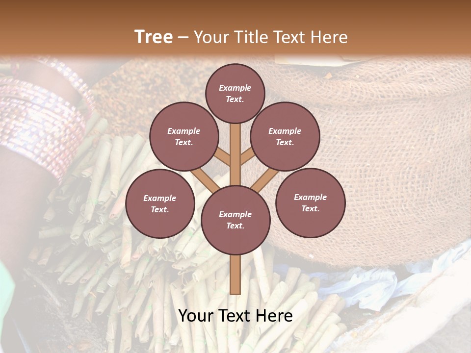 Handmade Bangle Leaf PowerPoint Template