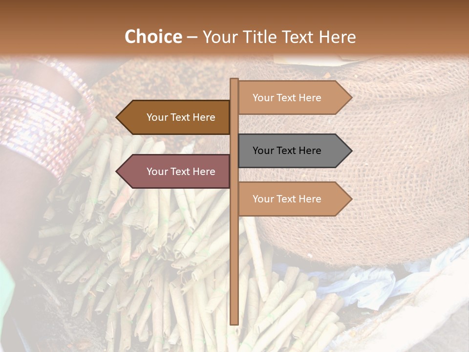 Handmade Bangle Leaf PowerPoint Template