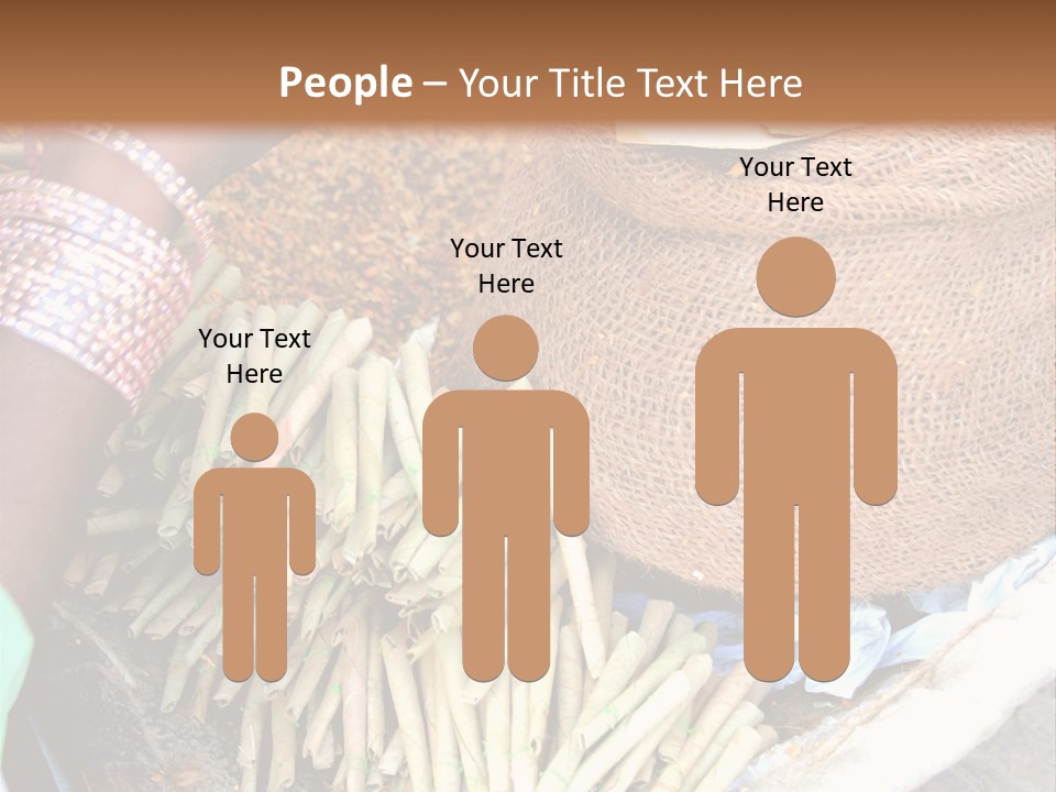 Handmade Bangle Leaf PowerPoint Template