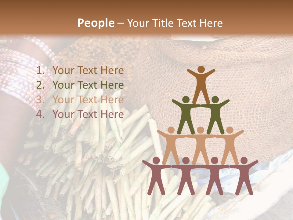 Handmade Bangle Leaf PowerPoint Template