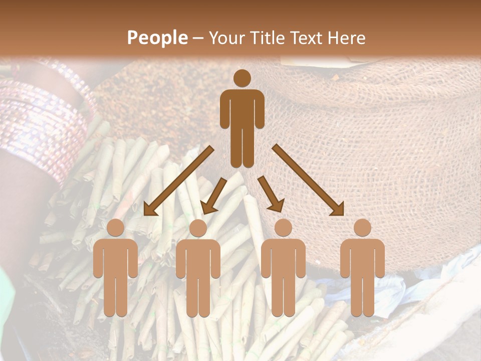 Handmade Bangle Leaf PowerPoint Template