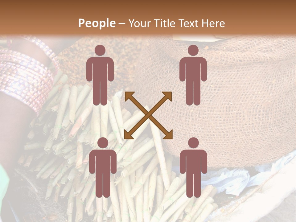 Handmade Bangle Leaf PowerPoint Template