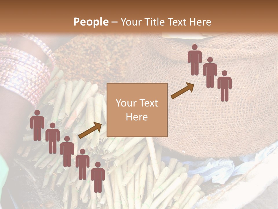 Handmade Bangle Leaf PowerPoint Template