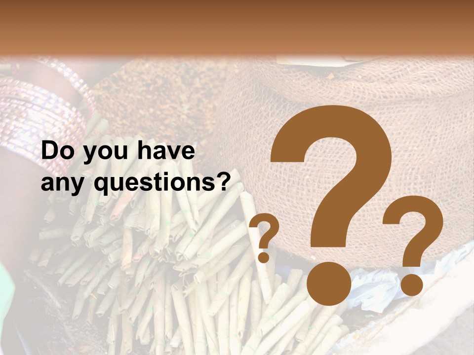 Handmade Bangle Leaf PowerPoint Template