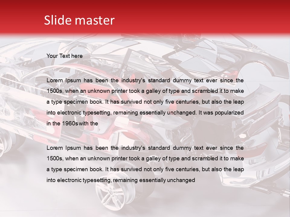 Drill Technology Silhouette PowerPoint Template