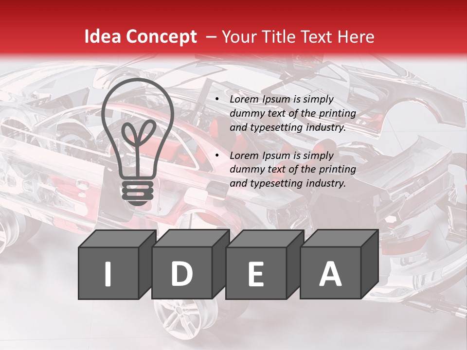 Drill Technology Silhouette PowerPoint Template