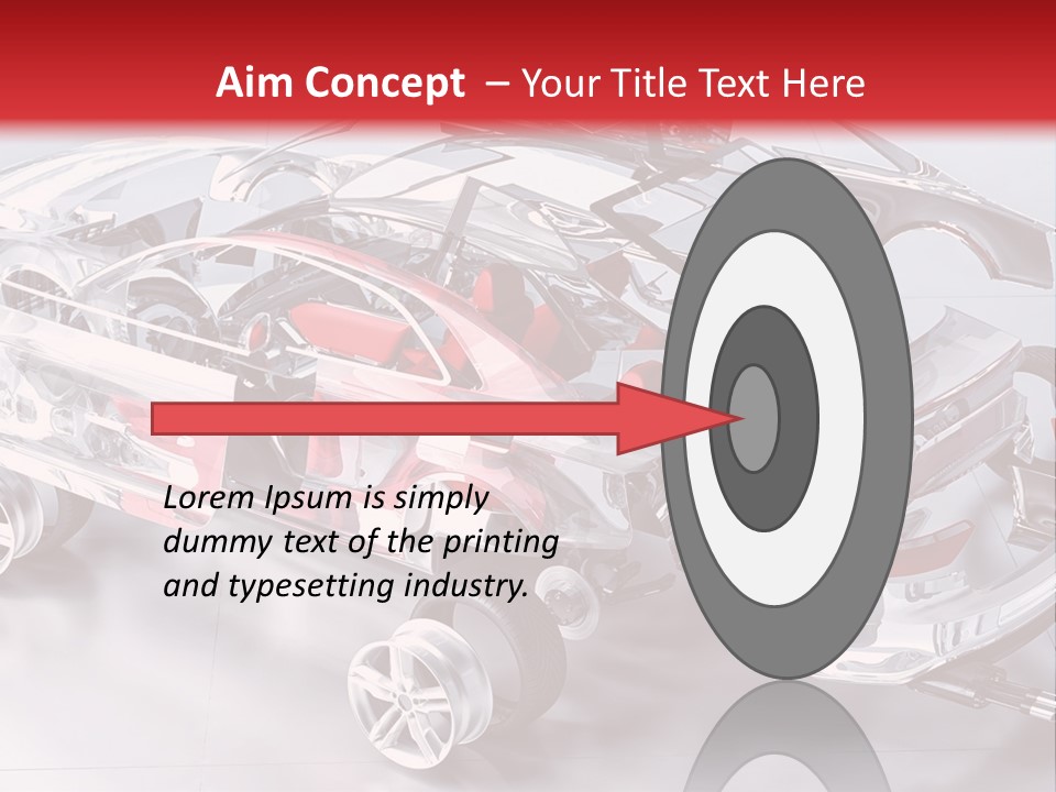 Drill Technology Silhouette PowerPoint Template