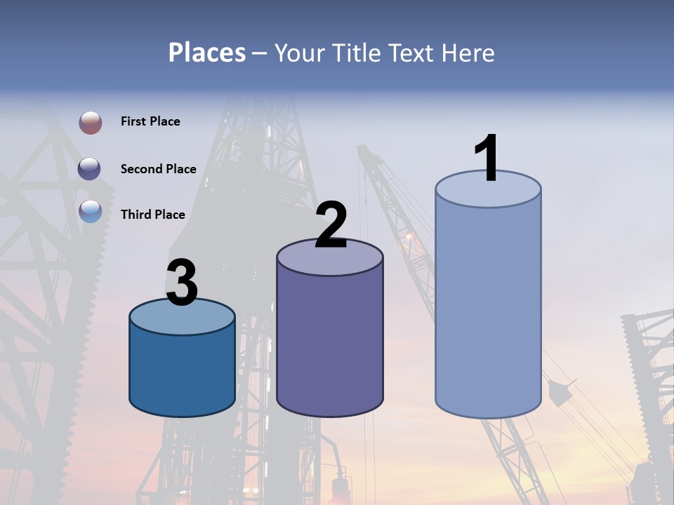 Drill Technology Silhouette PowerPoint Template