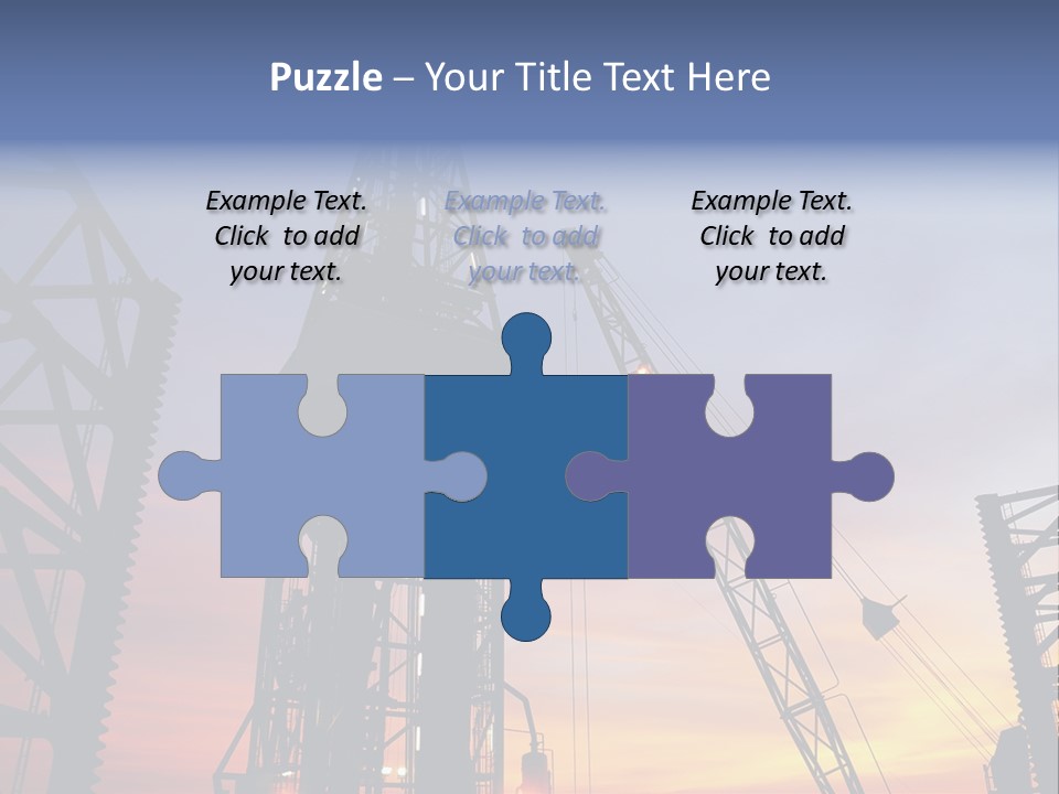 Drill Technology Silhouette PowerPoint Template