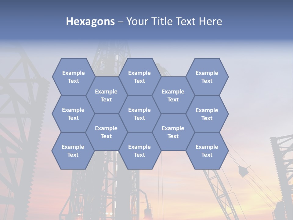 Drill Technology Silhouette PowerPoint Template