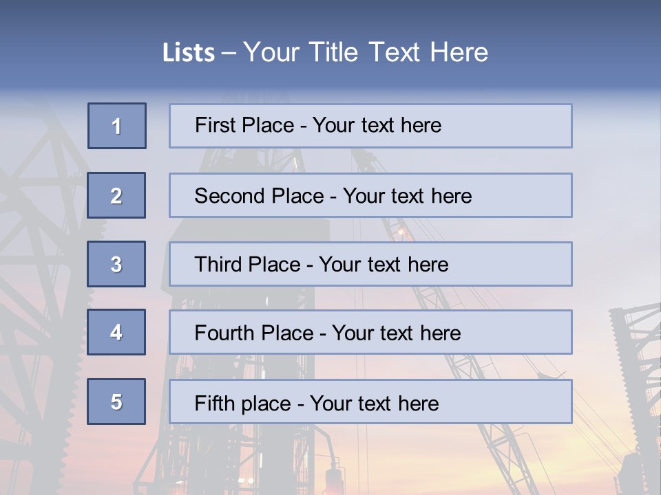 Drill Technology Silhouette PowerPoint Template