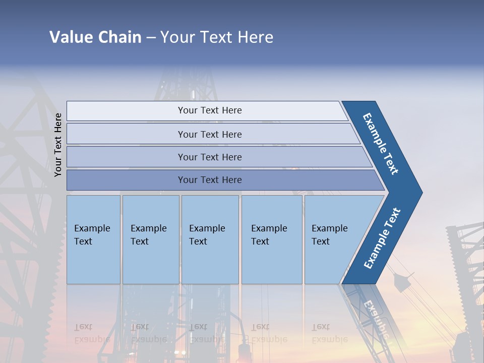 Drill Technology Silhouette PowerPoint Template