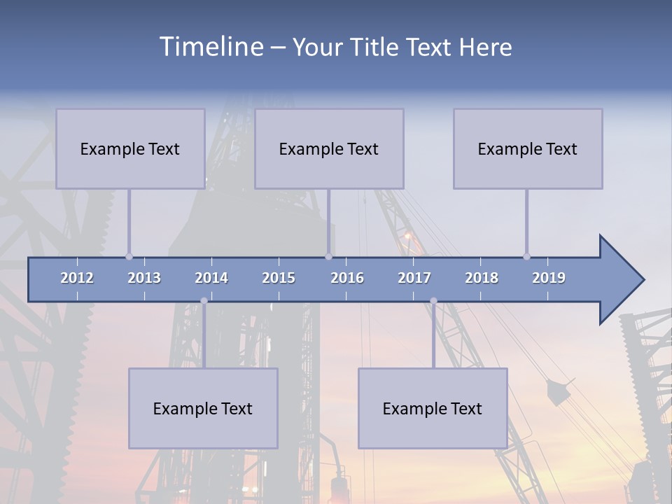 Drill Technology Silhouette PowerPoint Template