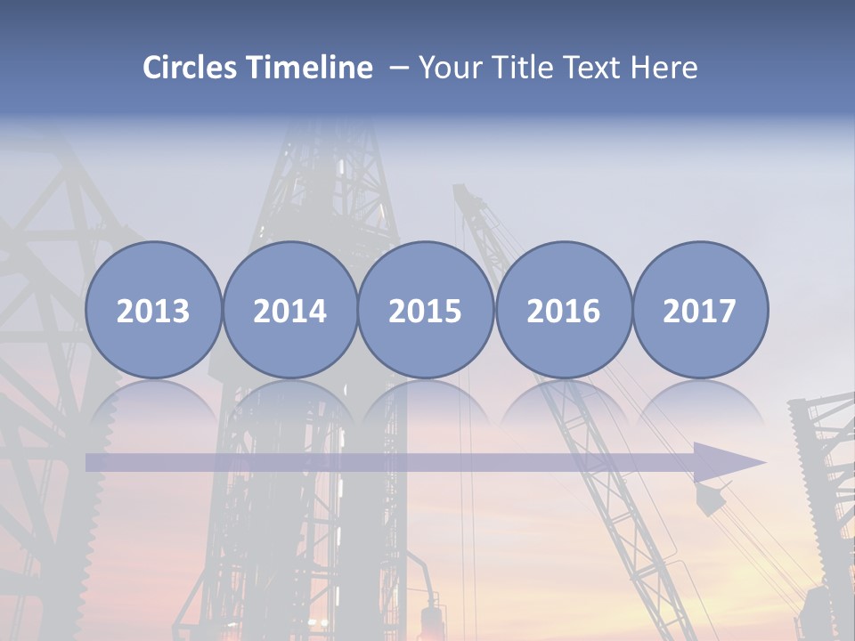 Drill Technology Silhouette PowerPoint Template