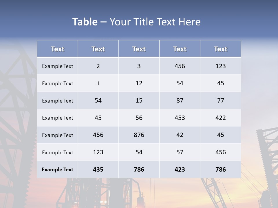 Drill Technology Silhouette PowerPoint Template