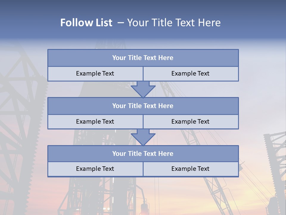 Drill Technology Silhouette PowerPoint Template