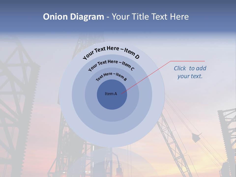 Drill Technology Silhouette PowerPoint Template