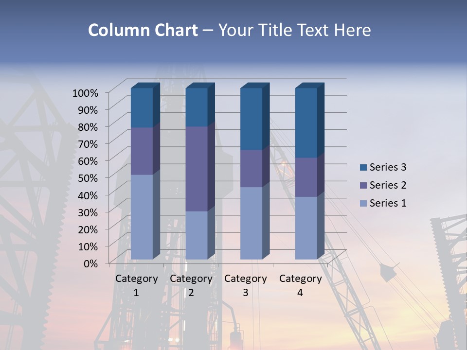 Drill Technology Silhouette PowerPoint Template