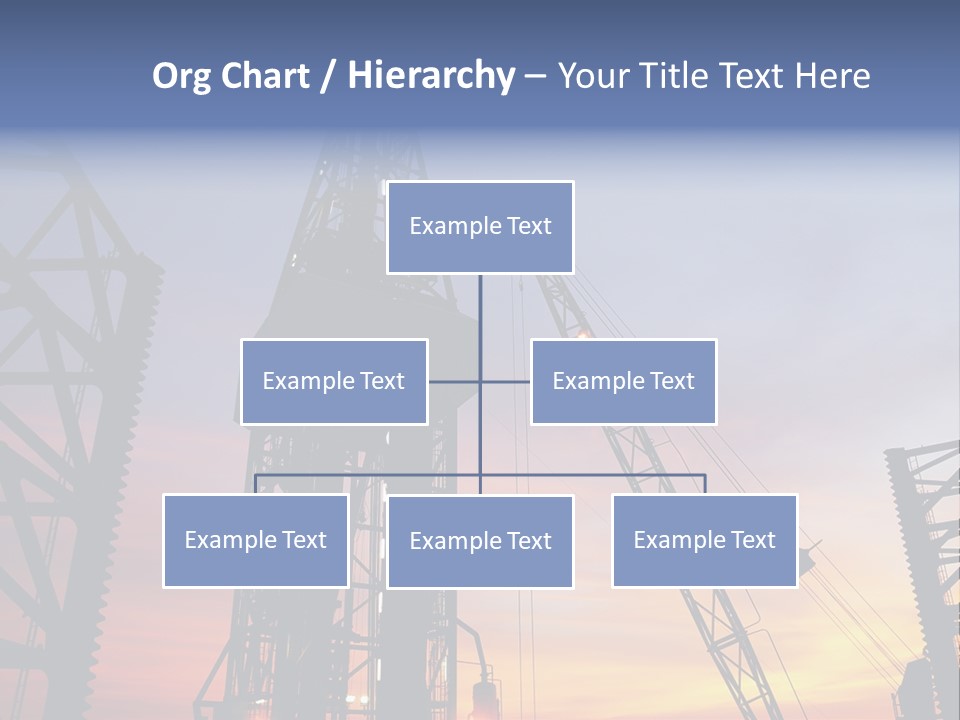 Drill Technology Silhouette PowerPoint Template
