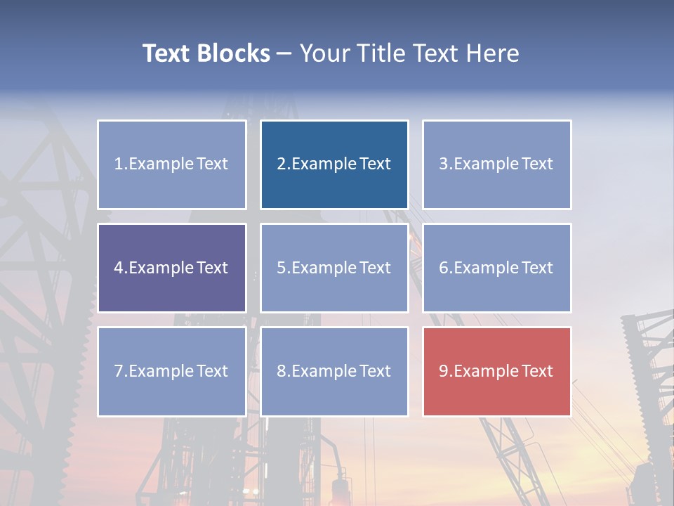 Drill Technology Silhouette PowerPoint Template