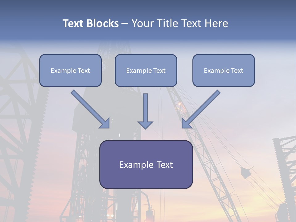 Drill Technology Silhouette PowerPoint Template