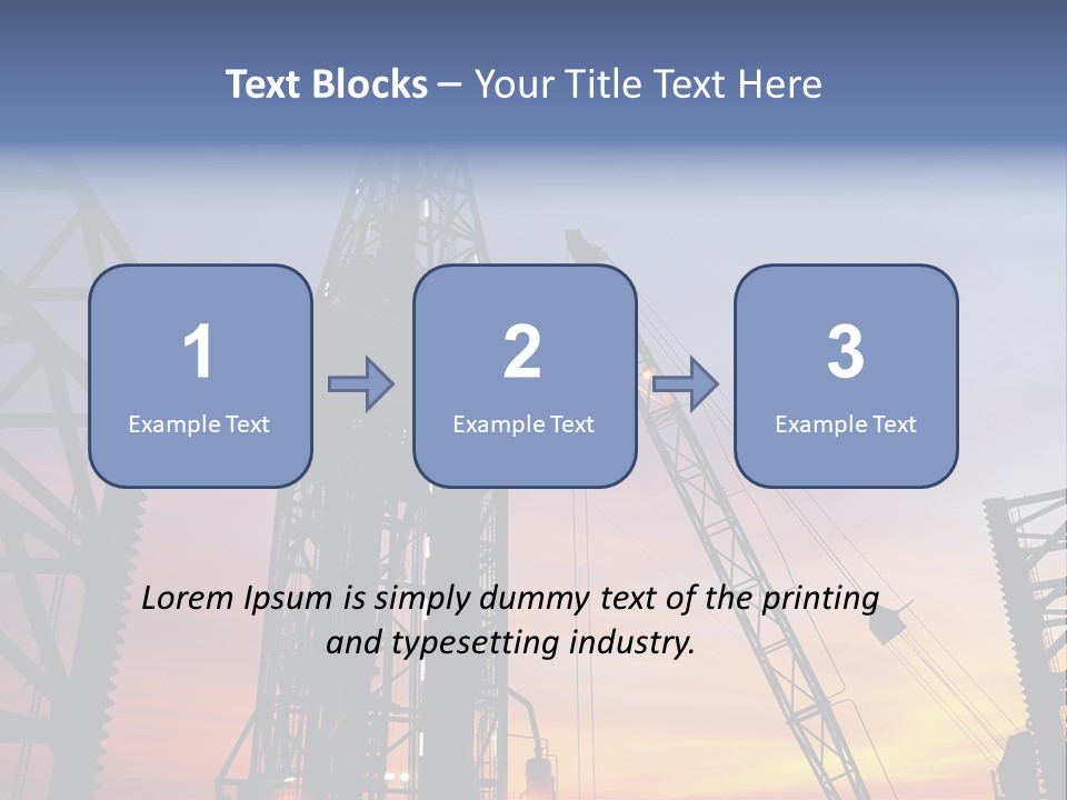 Drill Technology Silhouette PowerPoint Template