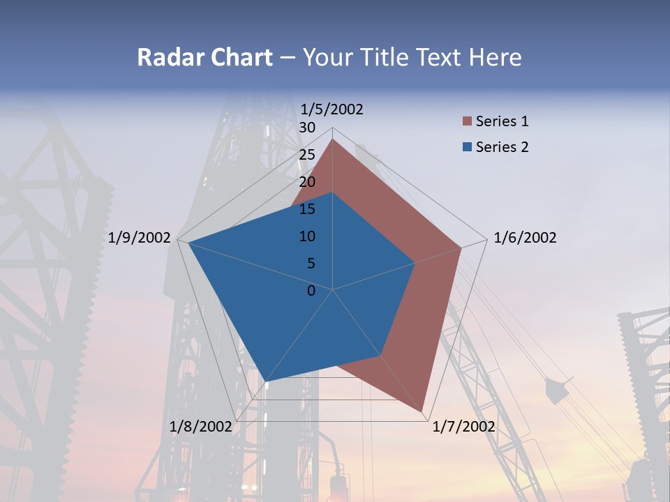 Drill Technology Silhouette PowerPoint Template