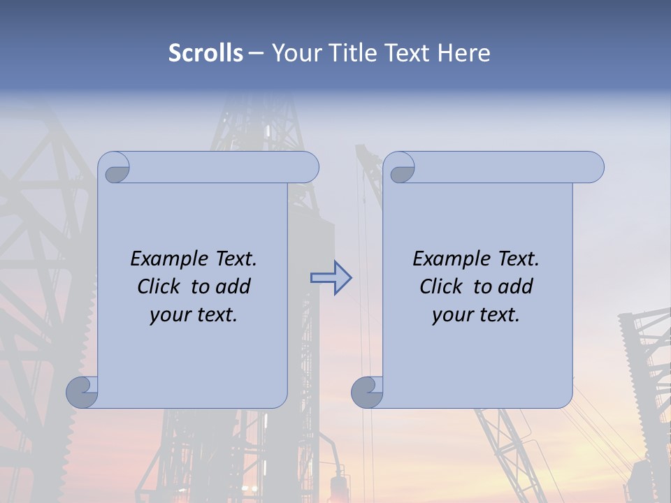Drill Technology Silhouette PowerPoint Template