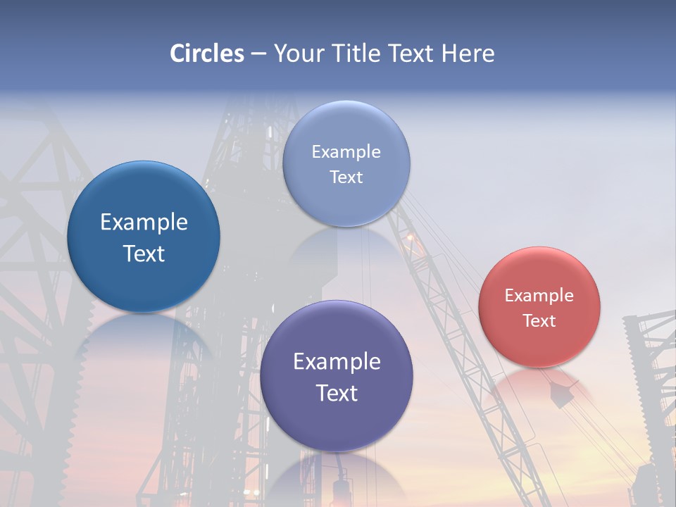 Drill Technology Silhouette PowerPoint Template