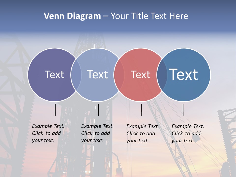 Drill Technology Silhouette PowerPoint Template