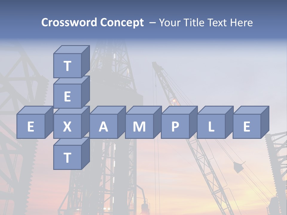 Drill Technology Silhouette PowerPoint Template