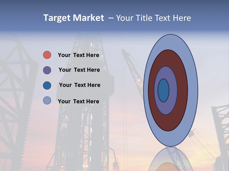 Drill Technology Silhouette PowerPoint Template