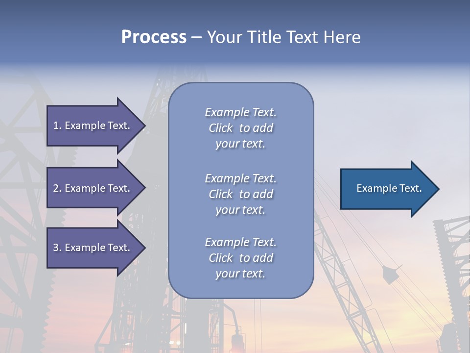 Drill Technology Silhouette PowerPoint Template