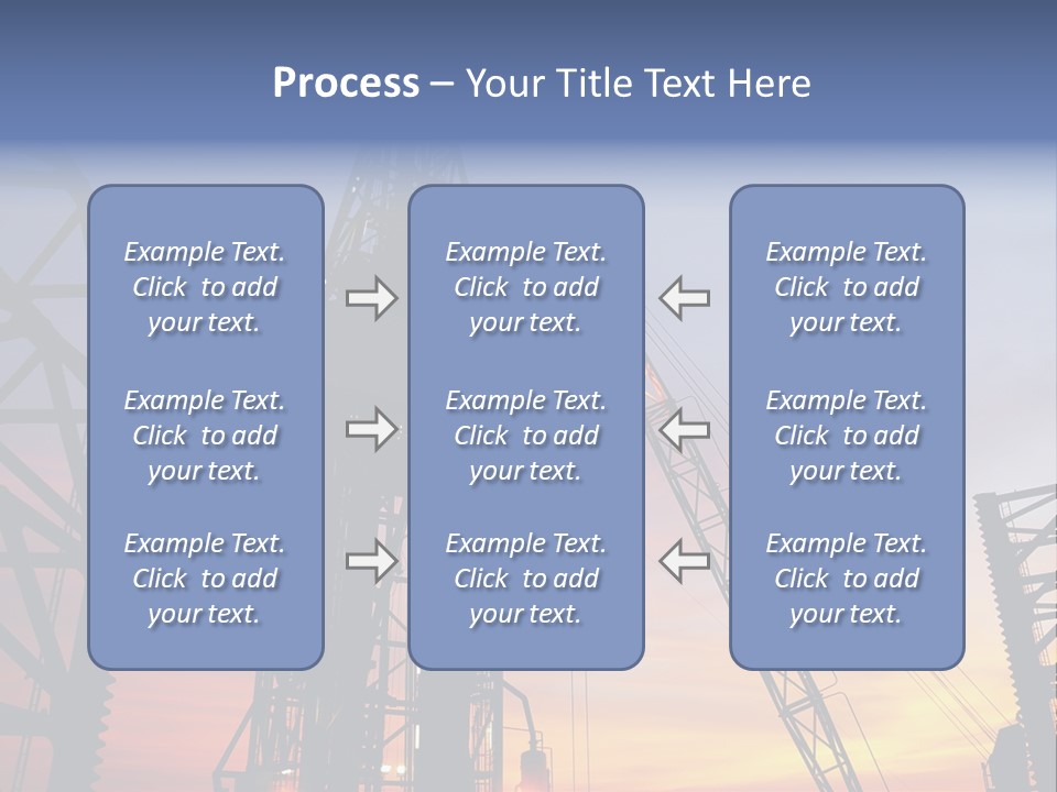 Drill Technology Silhouette PowerPoint Template