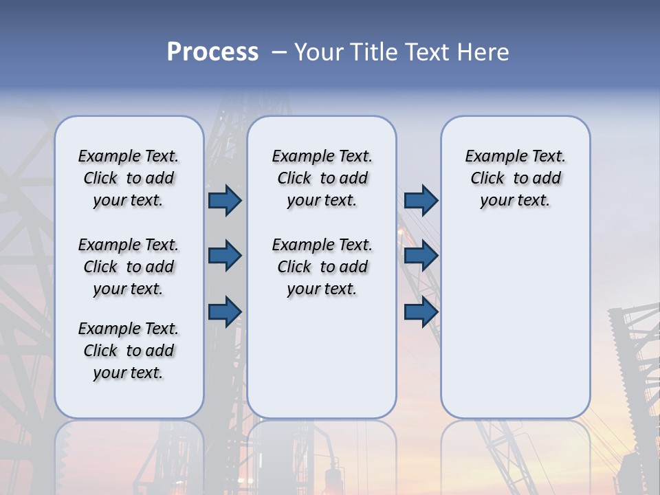 Drill Technology Silhouette PowerPoint Template
