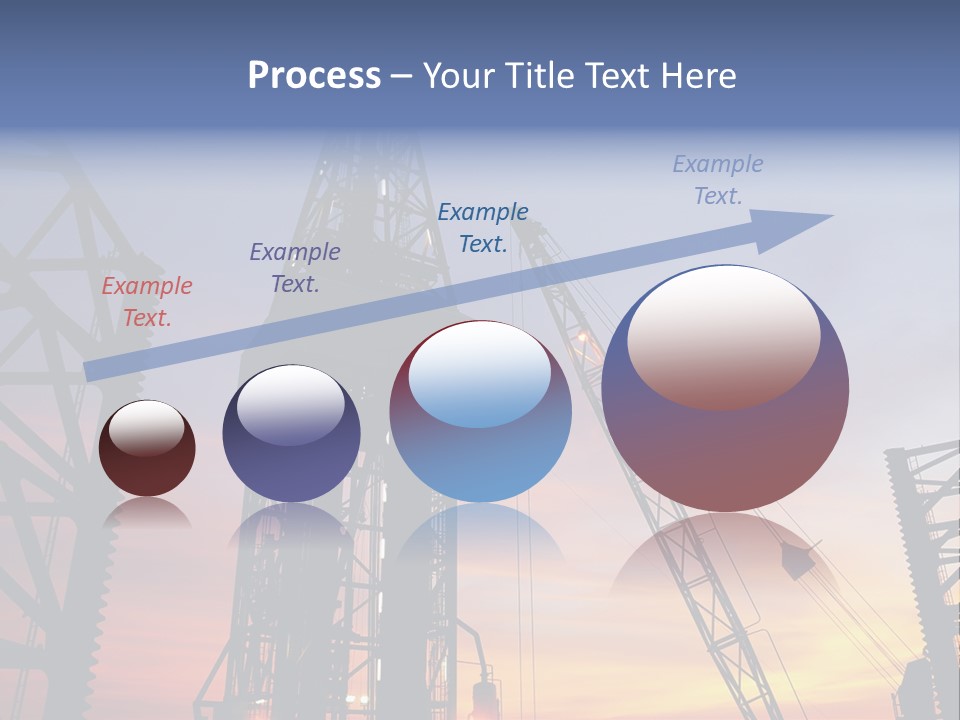 Drill Technology Silhouette PowerPoint Template