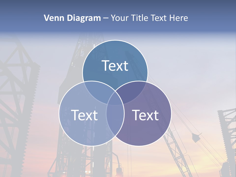 Drill Technology Silhouette PowerPoint Template