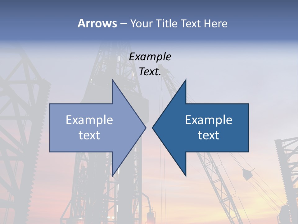 Drill Technology Silhouette PowerPoint Template