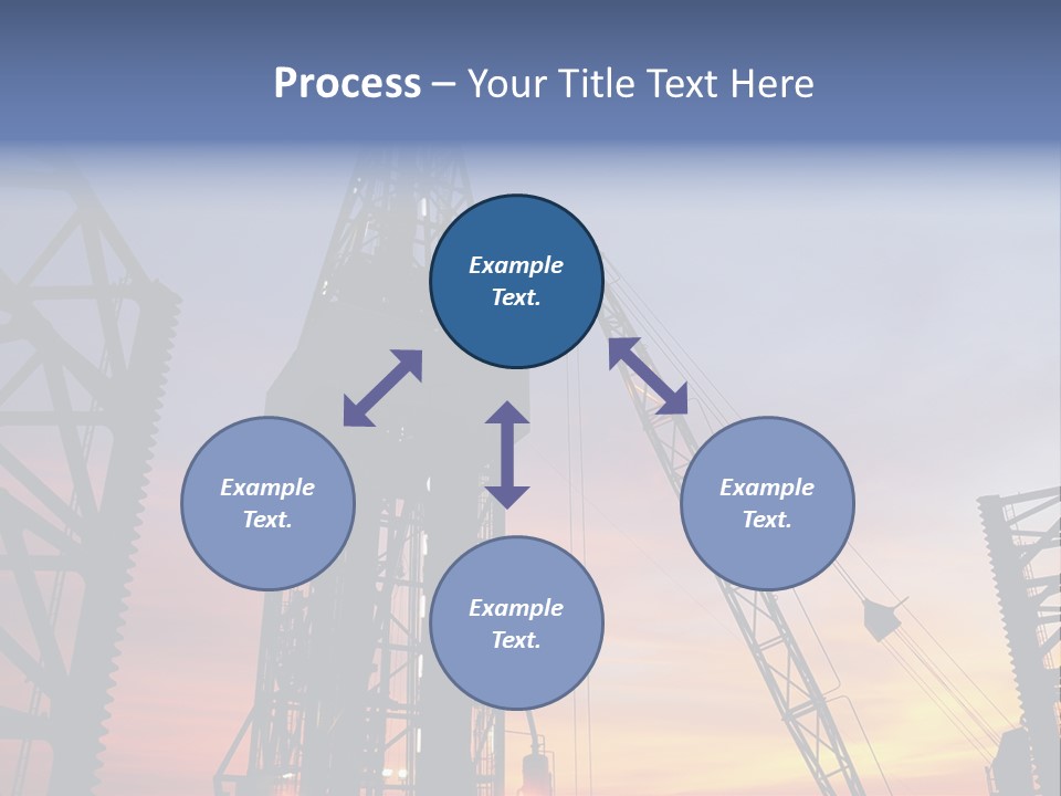 Drill Technology Silhouette PowerPoint Template
