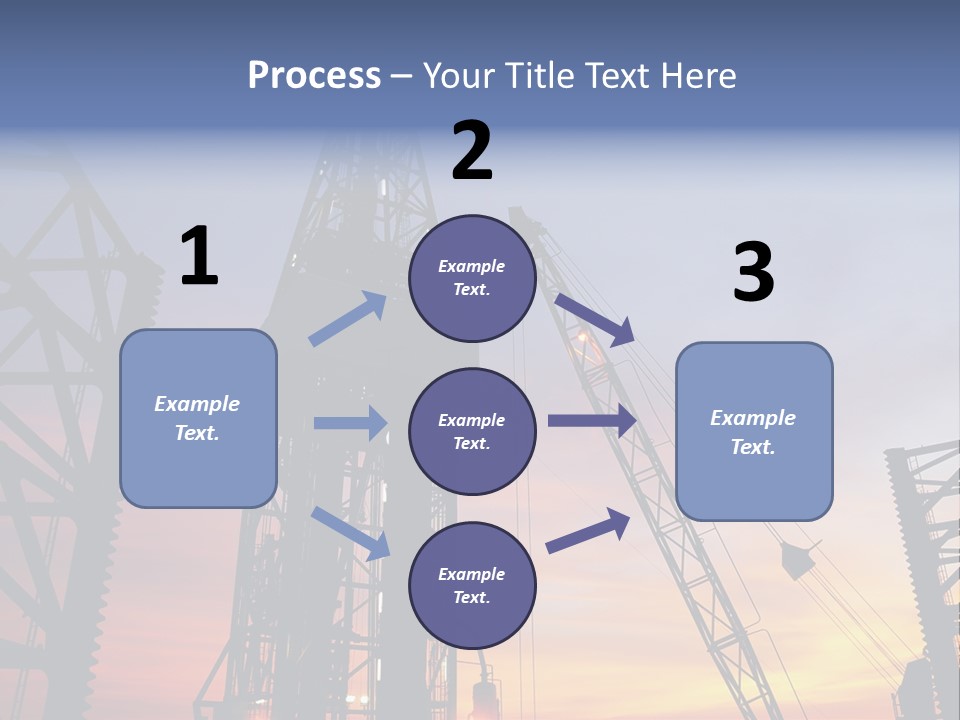 Drill Technology Silhouette PowerPoint Template