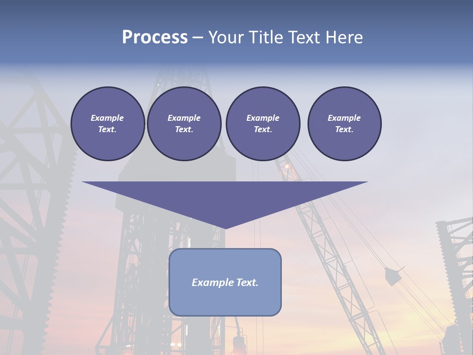 Drill Technology Silhouette PowerPoint Template