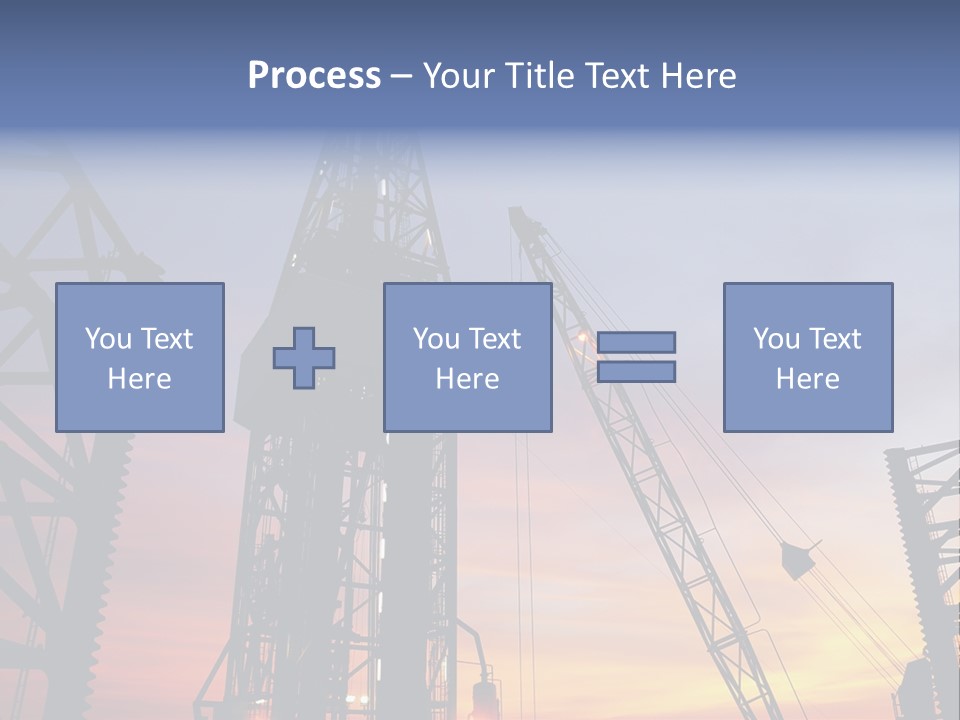 Drill Technology Silhouette PowerPoint Template