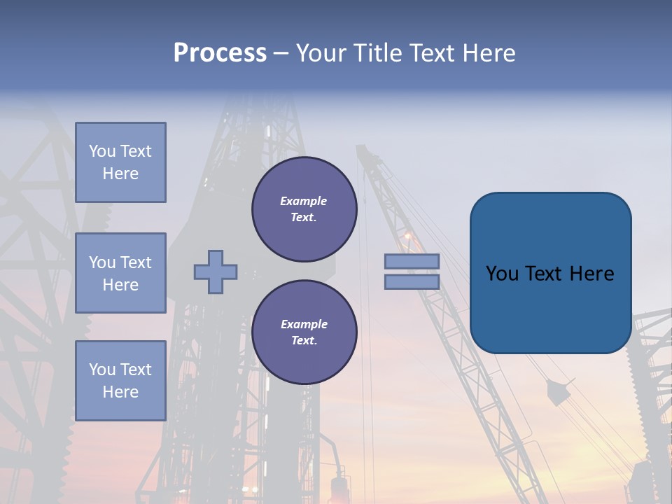 Drill Technology Silhouette PowerPoint Template