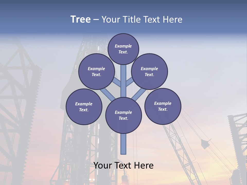 Drill Technology Silhouette PowerPoint Template
