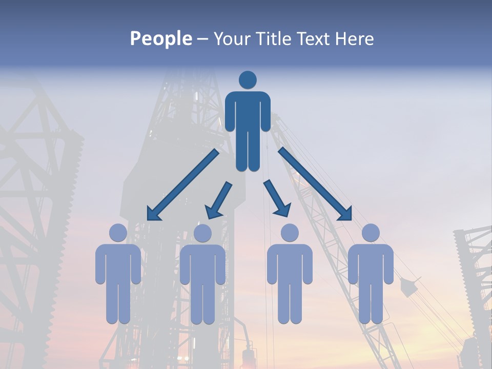 Drill Technology Silhouette PowerPoint Template