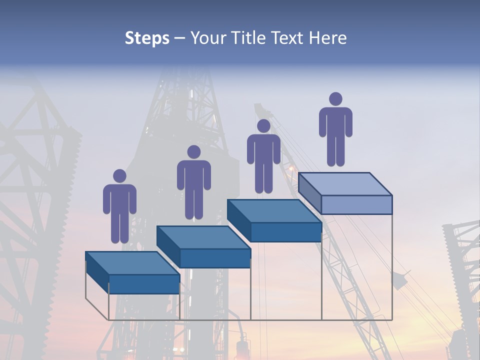 Drill Technology Silhouette PowerPoint Template