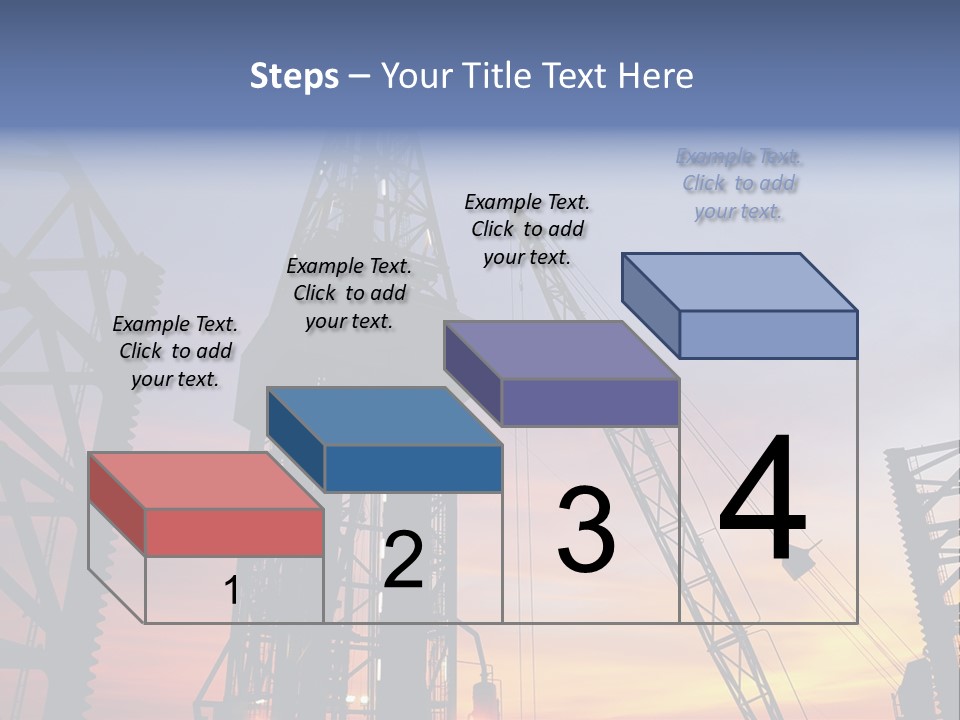 Drill Technology Silhouette PowerPoint Template