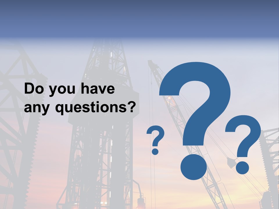 Drill Technology Silhouette PowerPoint Template