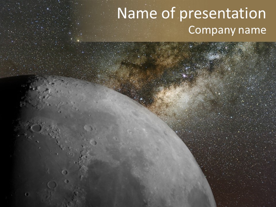 Real Constellation Night PowerPoint Template