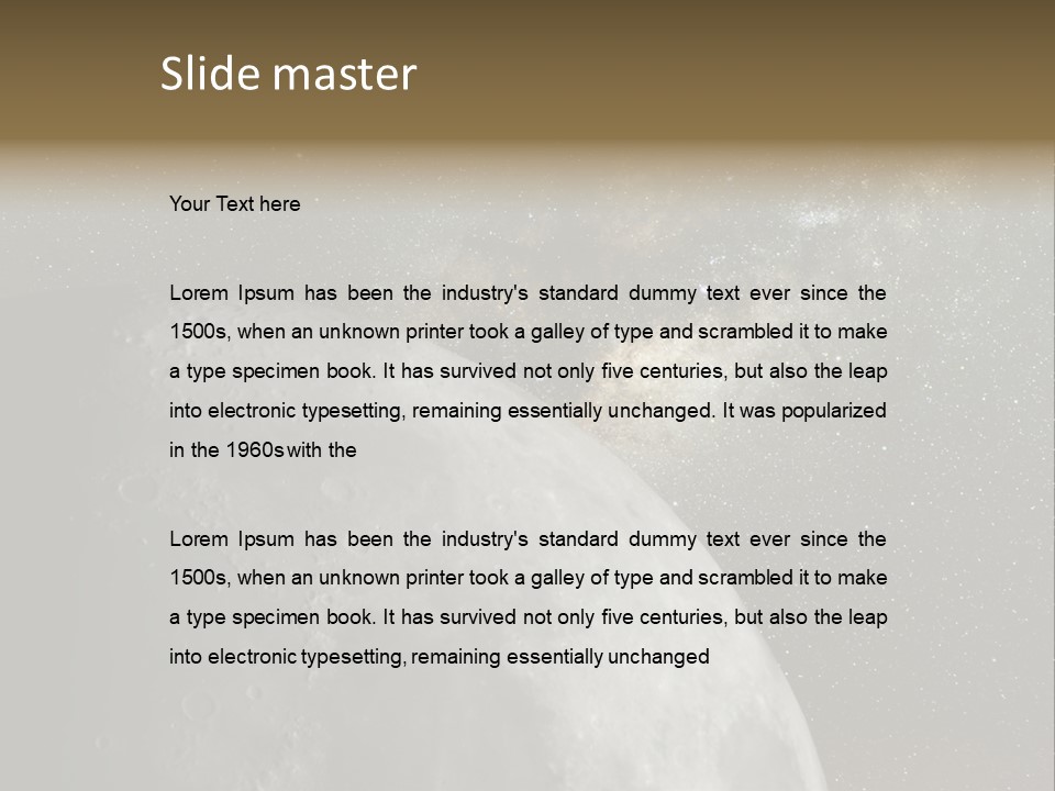 Real Constellation Night PowerPoint Template